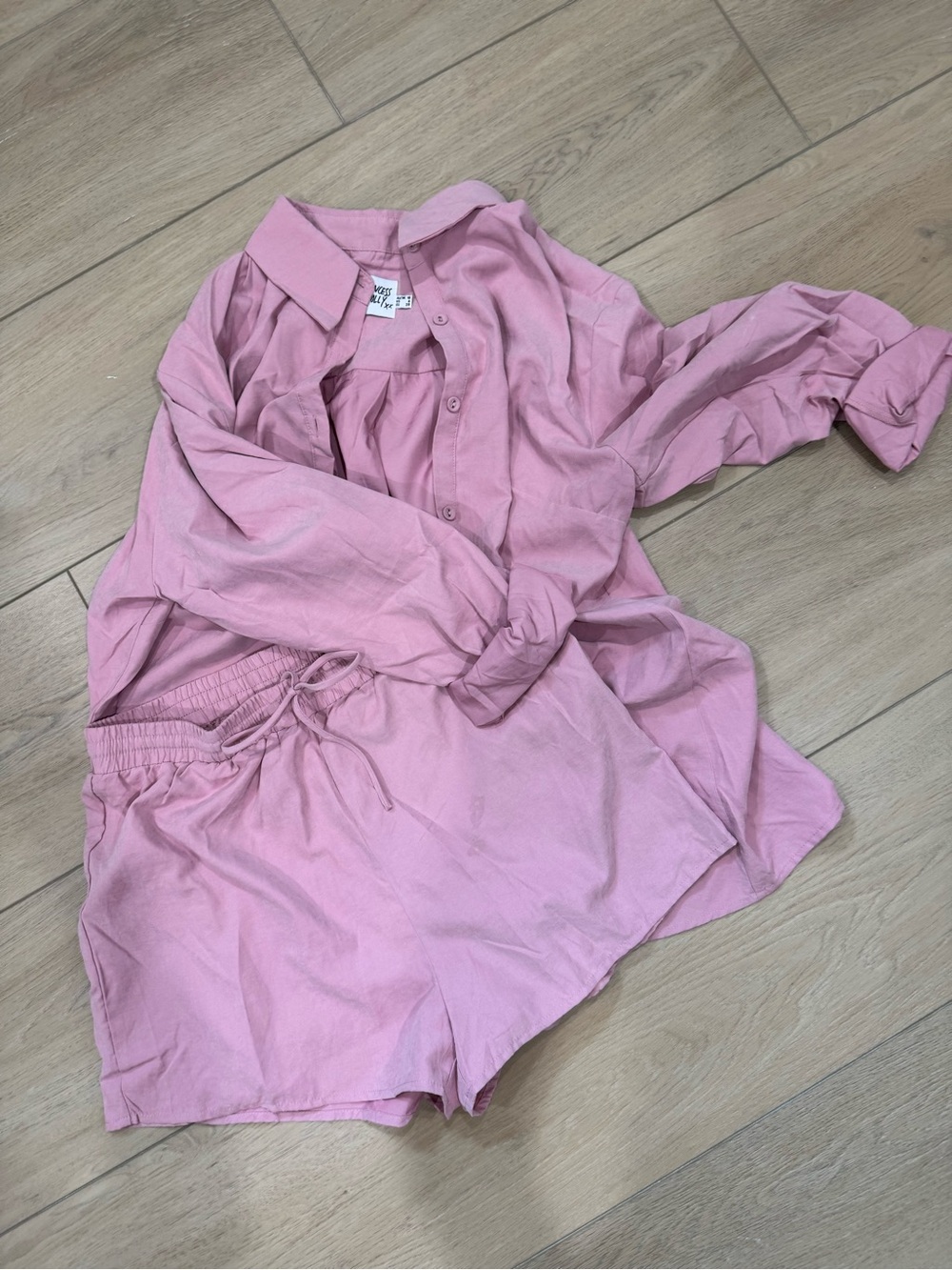 Princess Polly Dusty Pink Button-Up Shirt